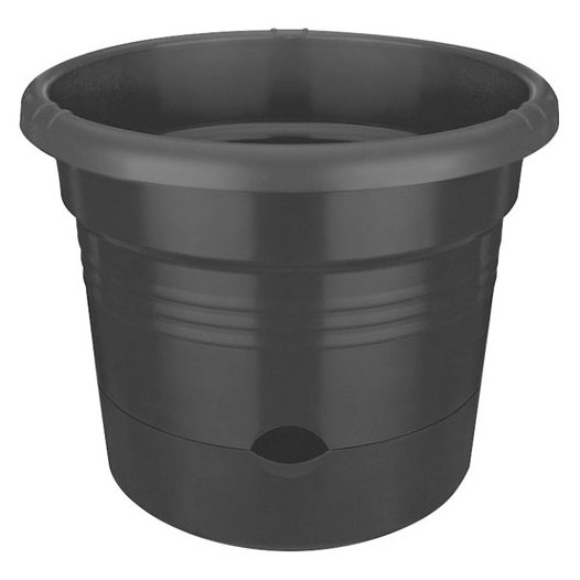 pot à tomate green basics d.33cm living noir - elho