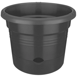 pot à tomate green basics d.33cm living noir - elho