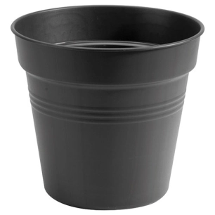 pot de culture green basics d.15cm living noir - elho
