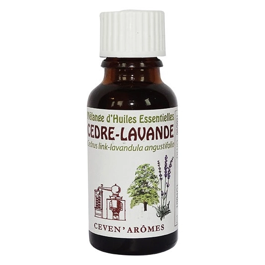 mélange d'huiles essentielles antimites cedre lavande 20 ml - ceven aromes