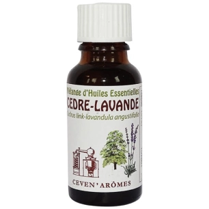 mélange d'huiles essentielles antimites cedre lavande 20 ml - ceven aromes