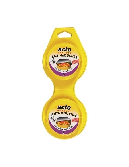 Mouches piège boîte appât 2 x 20 g