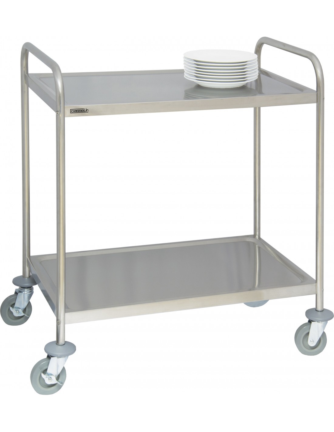 Chariot De Service Professionnel à 2 Plateaux En Acier - Capacité 120kg, Plateau 740x480mm - Millman