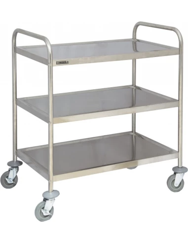 Chariot en inox 3 plateaux - CASSELIN