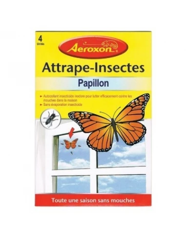 Anti-mouches adhésif fenêtre 4 pièces - MASY