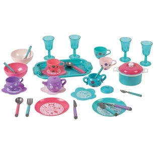 service de table bleu 31pc - no name