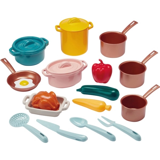 batterie de casseroles 20 pièces - ecoiffier