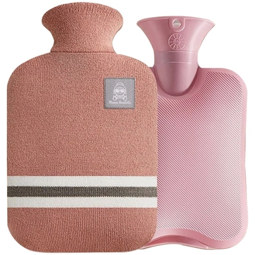 bouillotte à suzanne 1800 ml rose saumon - mamie bouillotte