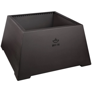 brasero 97 x 73 cm acier corten noir - white fire