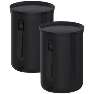 lot 2 composteurs 9.6 l noir - bokashi organko 2 océan - skaza
