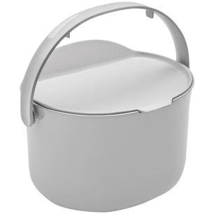 bac à compost 3.3 l gris - organko daily - skaza