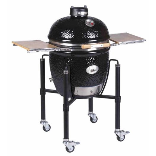 kamado ø 55 cm -classic pro série 2.0 + chariot + pizza + housse-m121001bv3 - monolith