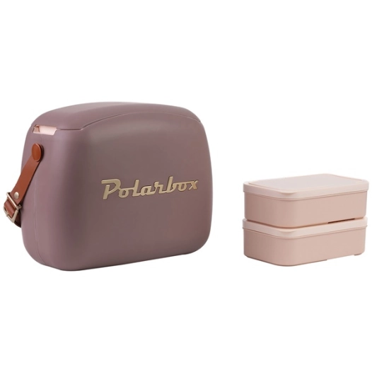 glacière / lunch box 6 l mauve gold - urban style - polarbox