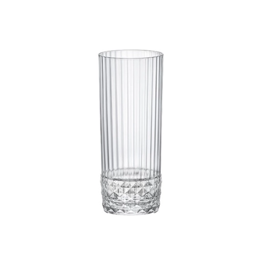 america '20s verre longdrink 40 cl set de 4 - bormioli rocco