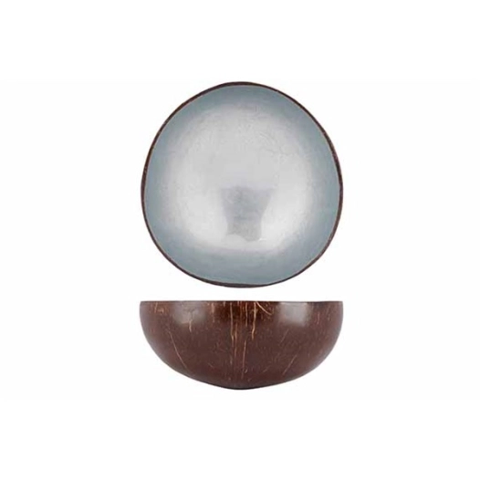 6 cocosbowl feuille gris bleu métallique 14 cm - noya