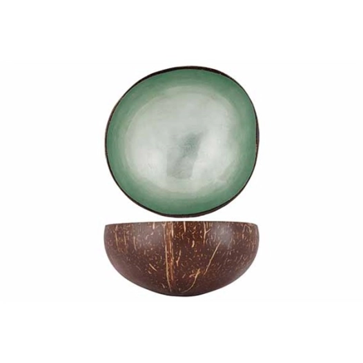 cocosbowl feuille vert menthe métallique 14 cm - noya
