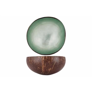 cocosbowl feuille vert menthe métallique 14 cm - noya