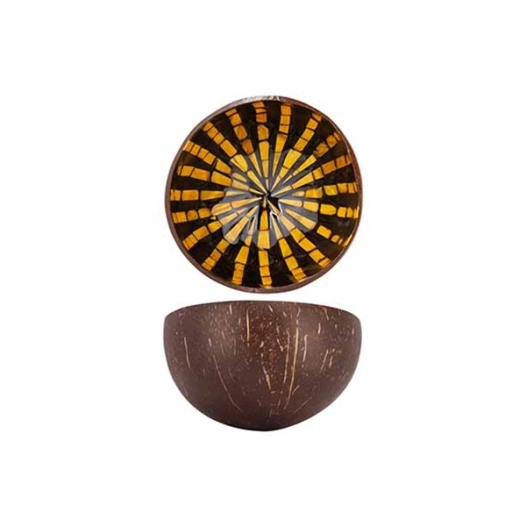 cocosbowl etoile mosaique jaune 14 cm - noya