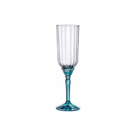 florian kir royal verre 21cl bleu set 6 - bormioli rocco