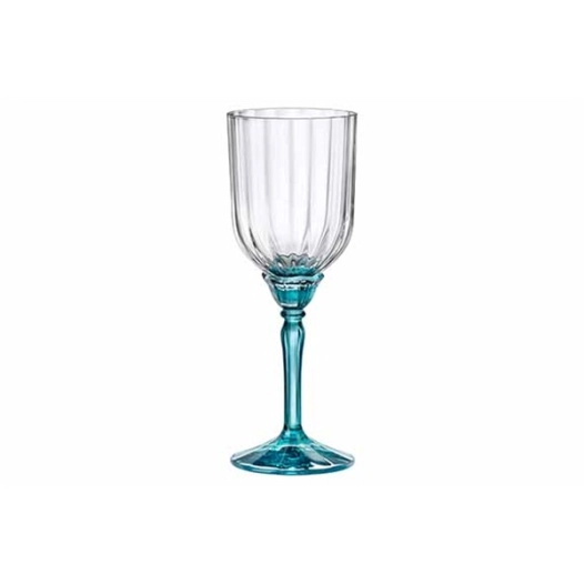 florian verre cocktail 24,5cl bleu set 6 - bormioli rocco