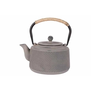 theiere gris clair 1,5l 15xh11cm fonte - cosy & trendy