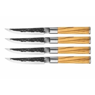 olive couteau steak set 4 - forged