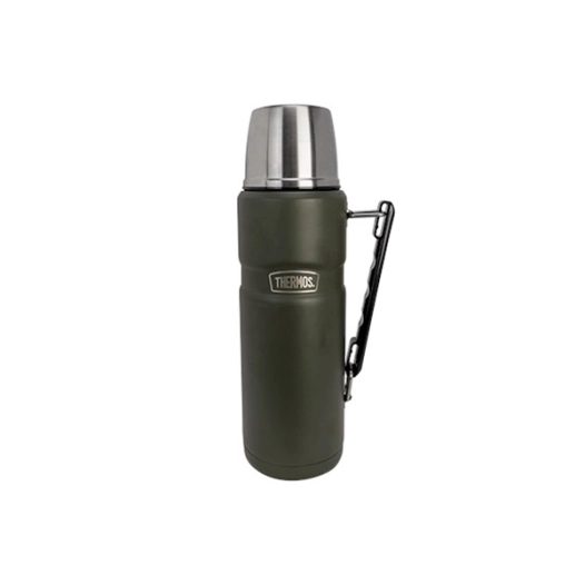 king bouteille isotherme 1200ml army green - thermos