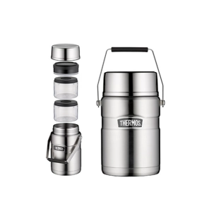 king porte-aliments inox mat 1,2l 12h chaud 24h froid - thermos