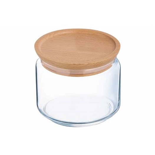 pure jar boite a provision 500 ml + cv bois - luminarc