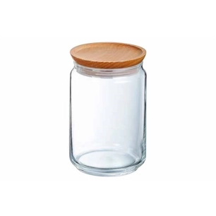 pure jar boite a provision 1l + cv bois - luminarc