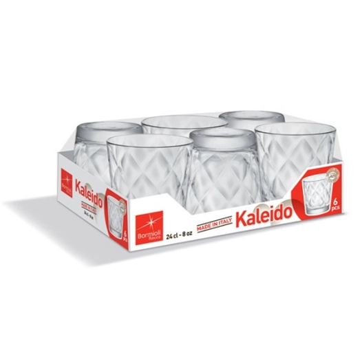 kaleido verre a eau 24cl x6 - bormioli rocco