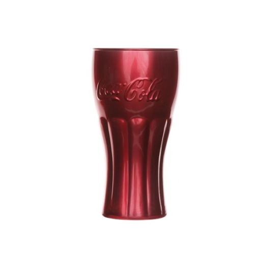 24 coca cola mirror gobelet 37cl rouge - luminarc