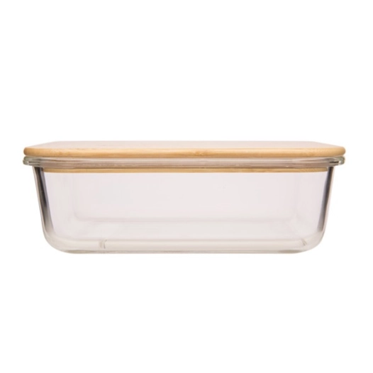 boite à provision rect. 1,52l + cv bambou - cosy & trendy