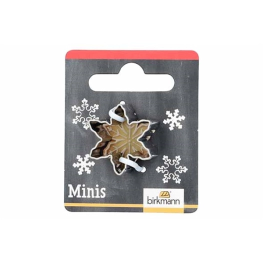 5 mini emporte-pièce flocon de neige 2,8cm - birkmann