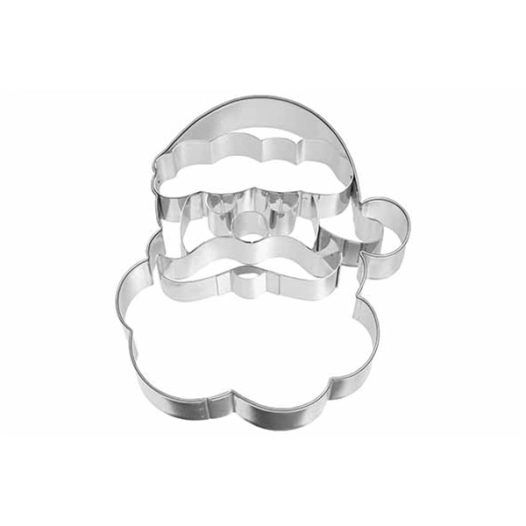 5 emporte-pièce visage du père noël - birkmann