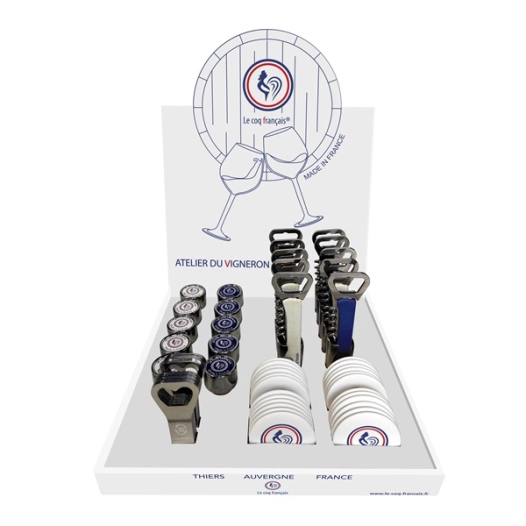 presentoir caviste le coq français 56 pcs sans couteau - le coq français
