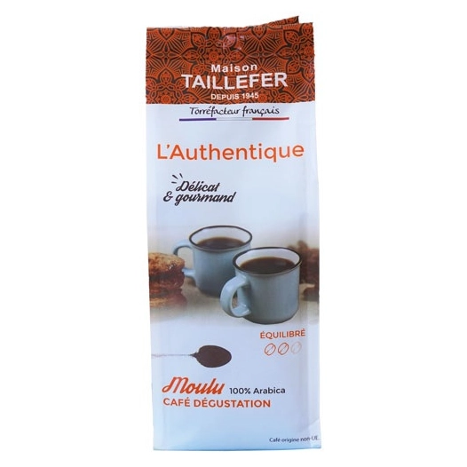 cafe moulu l'authentique degustation 225g - maison taillefer