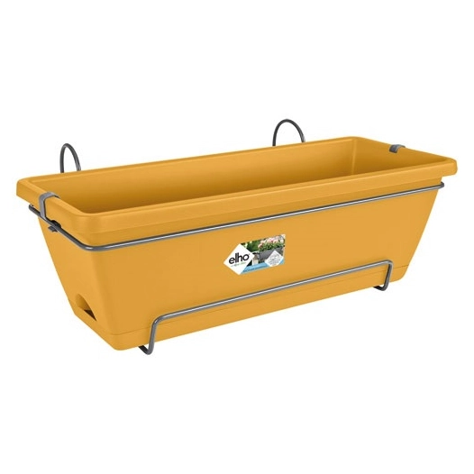 jardinière kit barcelona 50cm jaune miel - elho