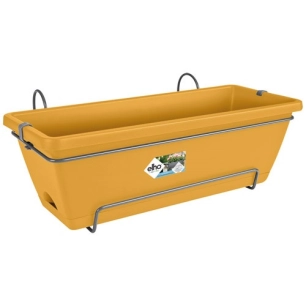 jardinière kit barcelona 50cm jaune miel - elho