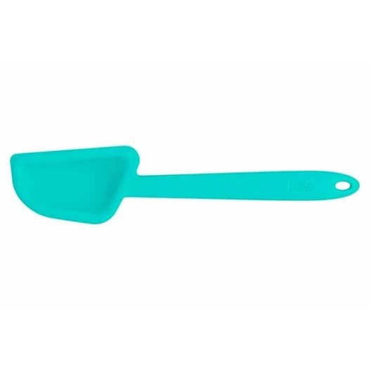 4 colour kitchen spatule lèche-pot incurvé 29cm turquoise - birkmann