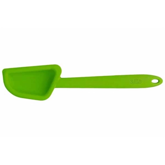 4 colour kitchen spatule lèche-pot incurvé 29cm vert - birkmann