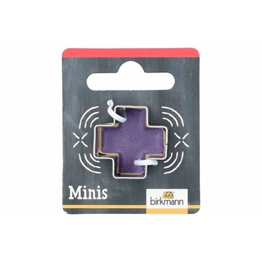 mini emporte-pièce croix 2,5 cm - birkmann