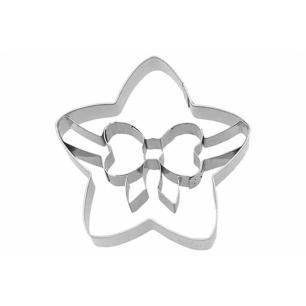 emporte-pièce étoile nœud 2,5 x 6,5 x h.6,2 cm - birkmann