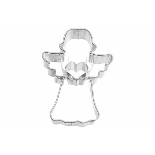 emporte-pièce ange cœur 2,5 x 6,5 x h. 6,5 cm - birkmann