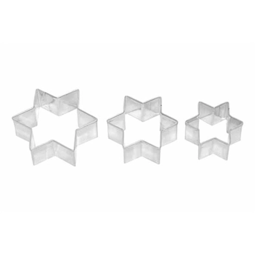 5 emporte-pièce etoile 3 tailles - birkmann