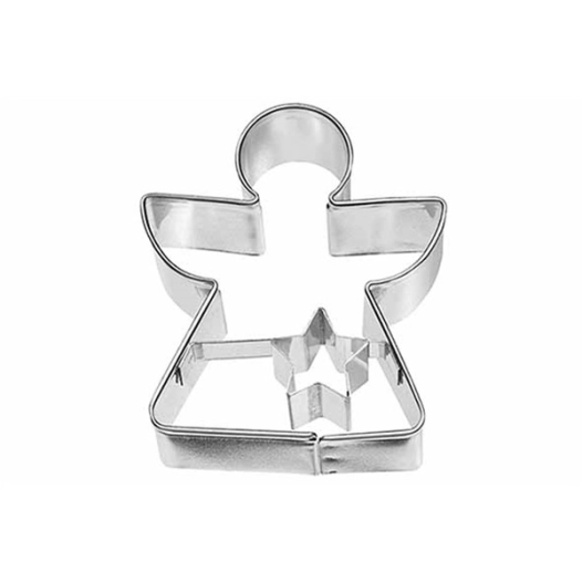 emporte-pièce ange etoile 2,5 x 5,1 x x h6 cm - birkmann