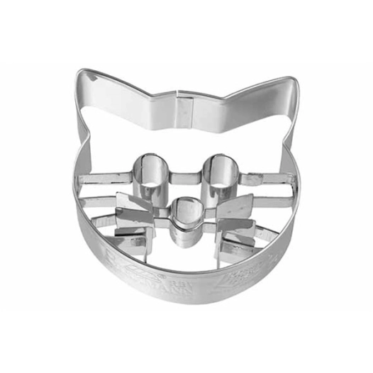 emporte-pièce tete de chat 2,5 x 5,3 x h.5 cm - birkmann