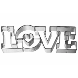 emporte-pièce love 2,5 x 11 x h.3,6 cm - birkmann
