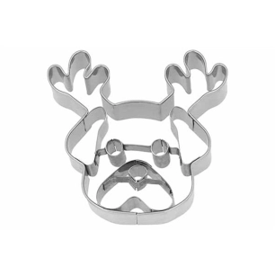 emporte-pièce pug de noel 2,5 x 7 x h.6,5 cm - birkmann