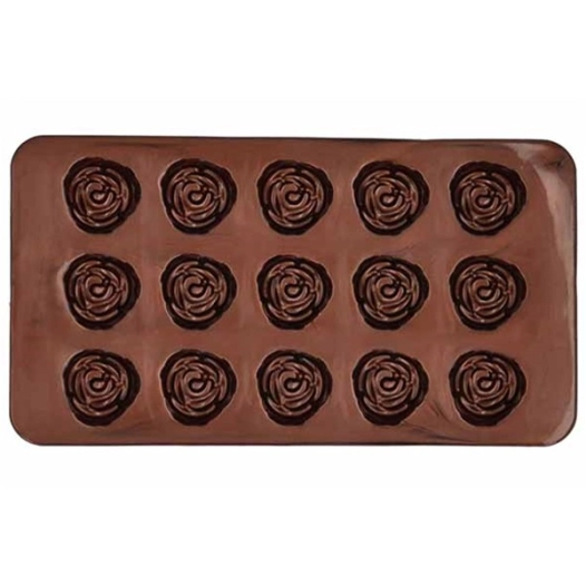 4 chocolaterie set de 2 moule a chocolat rose - birkmann